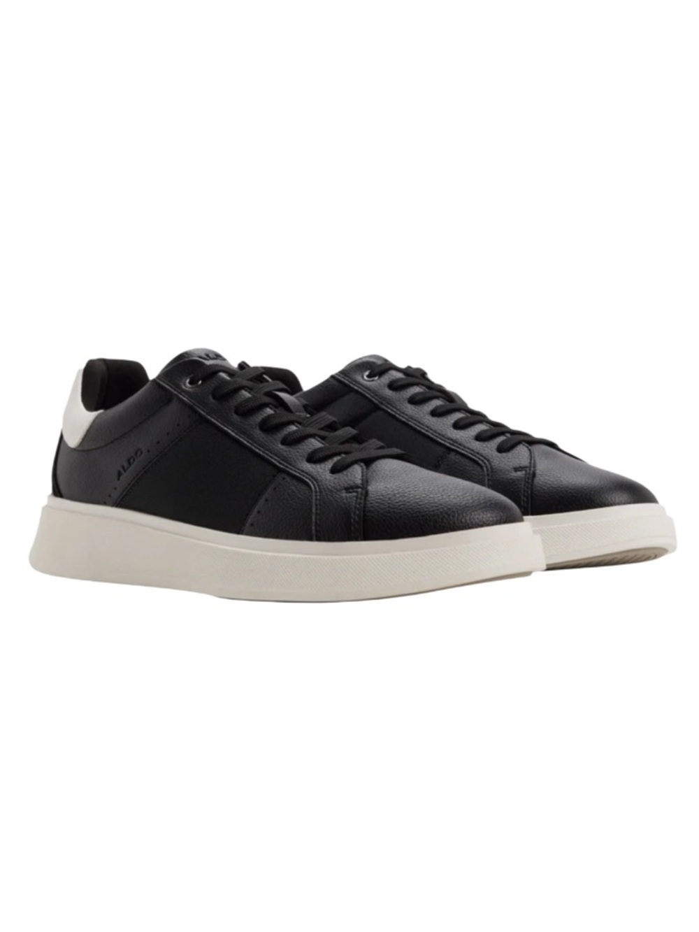Aldo Men’s Court Shoe Black and White Size 8